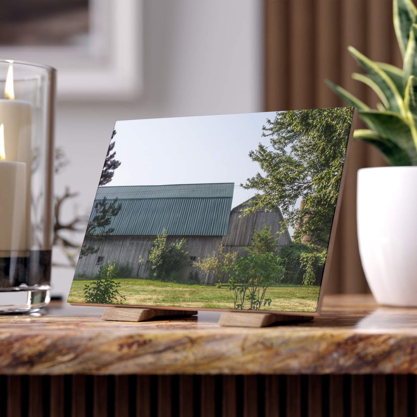 U R There Photography Bordman Road Greys Rustic Farmhouse Decorative Ceramic Tile