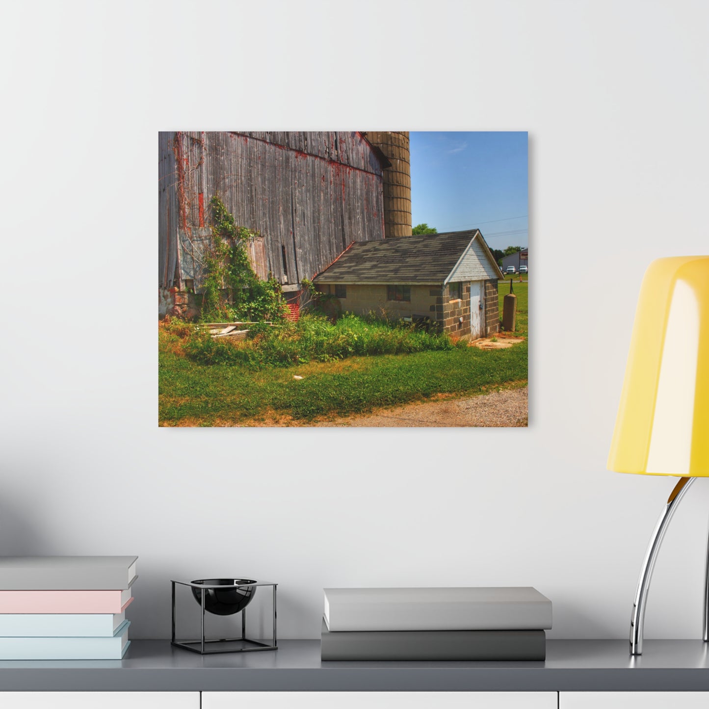 U R There Photography Marlette Red V Rustic Farmhouse Acrylic Wall Print