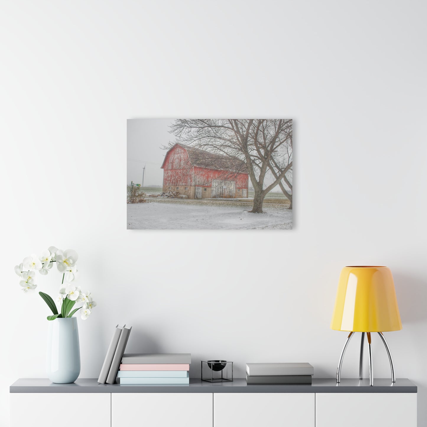 U R There Photography Cumber Road Red I Rustic Farmhouse Acrylic Wall Print