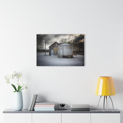 U R There Photography Vassar Silo and Shack Rustic Farmhouse Acrylic Wall Print