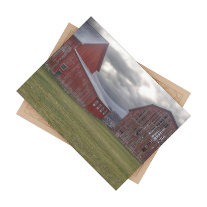 U R There Photography Church Road Reds Rustic Farmhouse Decorative Ceramic Tile