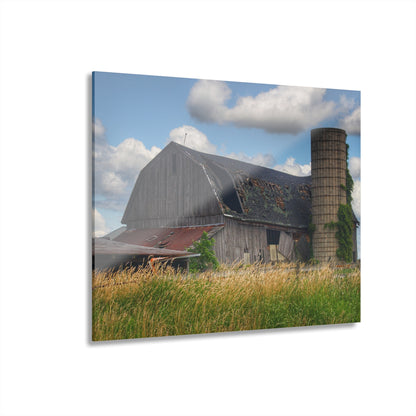 U R There Photography Millington Forgotten Grey Rustic Farmhouse Acrylic Wall Print