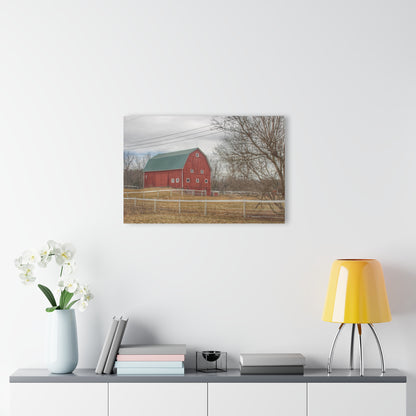 U R There Photography Diehl Road Red Rustic Farmhouse Acrylic Wall Print