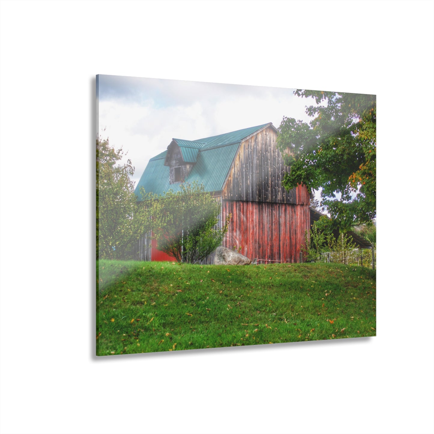 U R There Photography Frances Road Old Red I Rustic Farmhouse Acrylic Wall Print