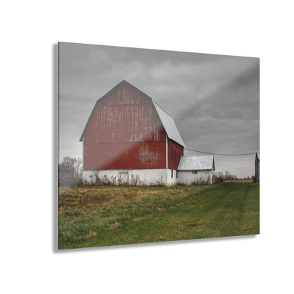 U R There Photography Mills Road Red I Rustic Farmhouse Acrylic Wall Print