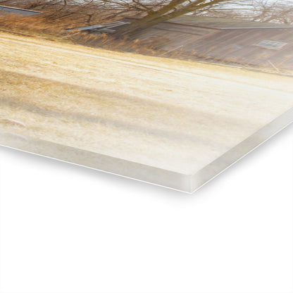 U R There Photography Klam Road Hillside Greys Rustic Farmhouse Acrylic Wall Print