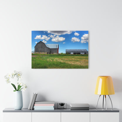 U R There Photography Cass City Elmwood Grey Rustic Farmhouse Acrylic Wall Print
