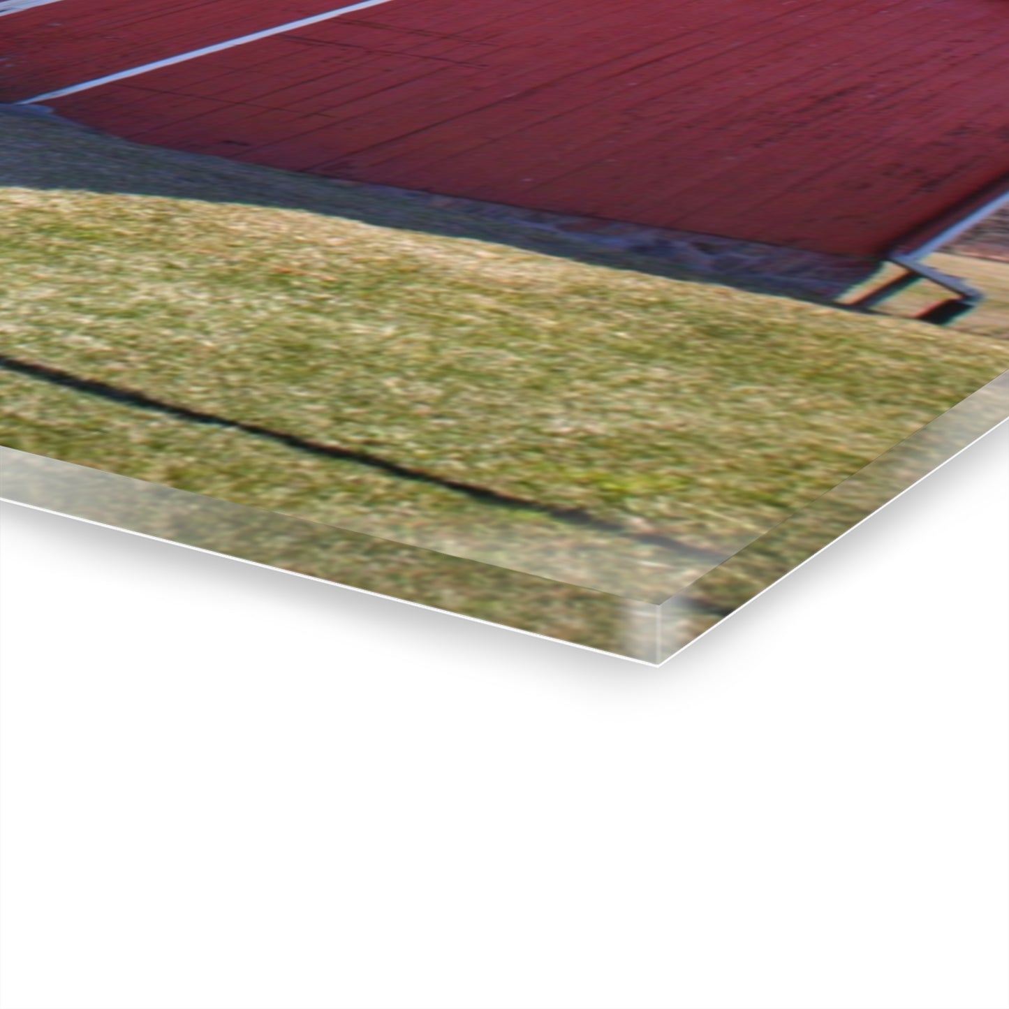 U R There Photography Imlay City Road Red II Rustic Farmhouse Acrylic Wall Print