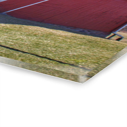 U R There Photography Imlay City Road Red II Rustic Farmhouse Acrylic Wall Print