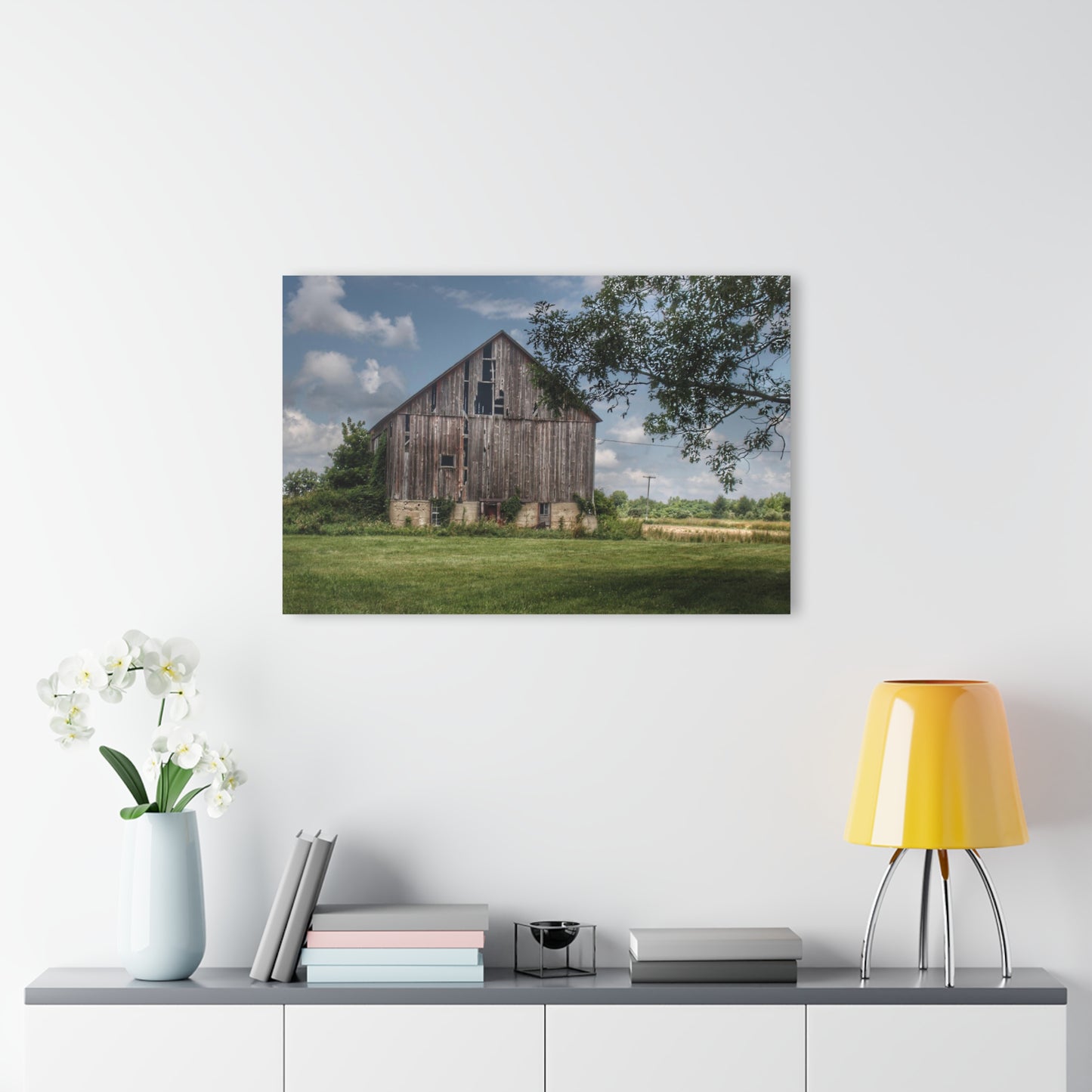 Barn Boutique Modern Farmhouse Acrylic Wall Print| Bohms Road Grey I