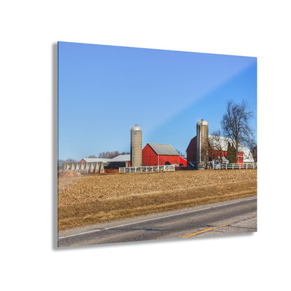 U R There Photography Marlette Reds Rustic Farmhouse Acrylic Wall Print