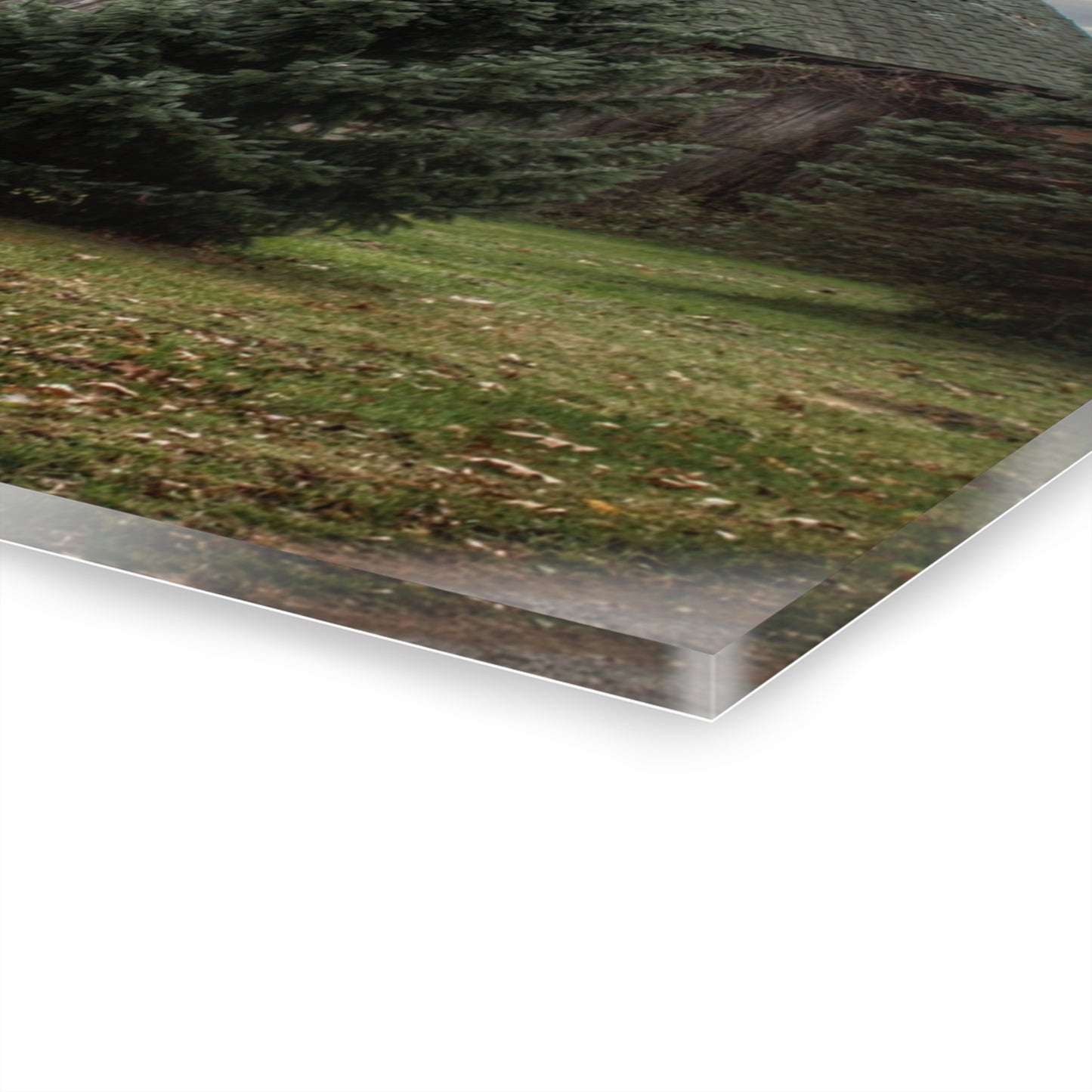 U R There Photography Pero Lake Road Grey I Rustic Farmhouse Acrylic Wall Print