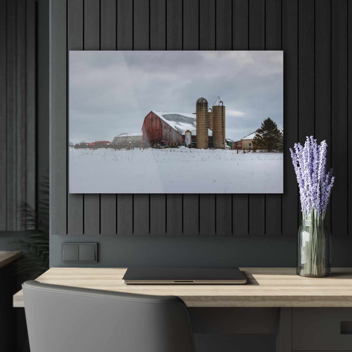 U R There Photography Five Lakes Farm II Rustic Farmhouse Acrylic Wall Print