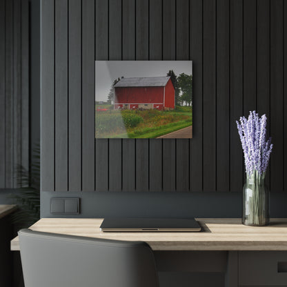 U R There Photography Brown Road Horse Barn I Rustic Farmhouse Acrylic Wall Print