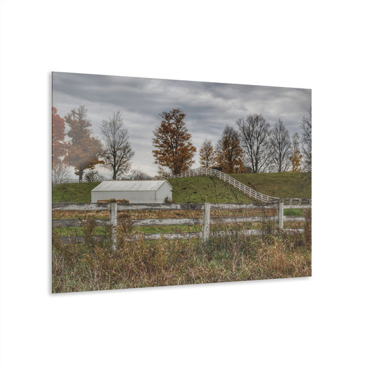U R There Photography Millville Road Horses on the Hill Rustic Farmhouse Acrylic Wall Print