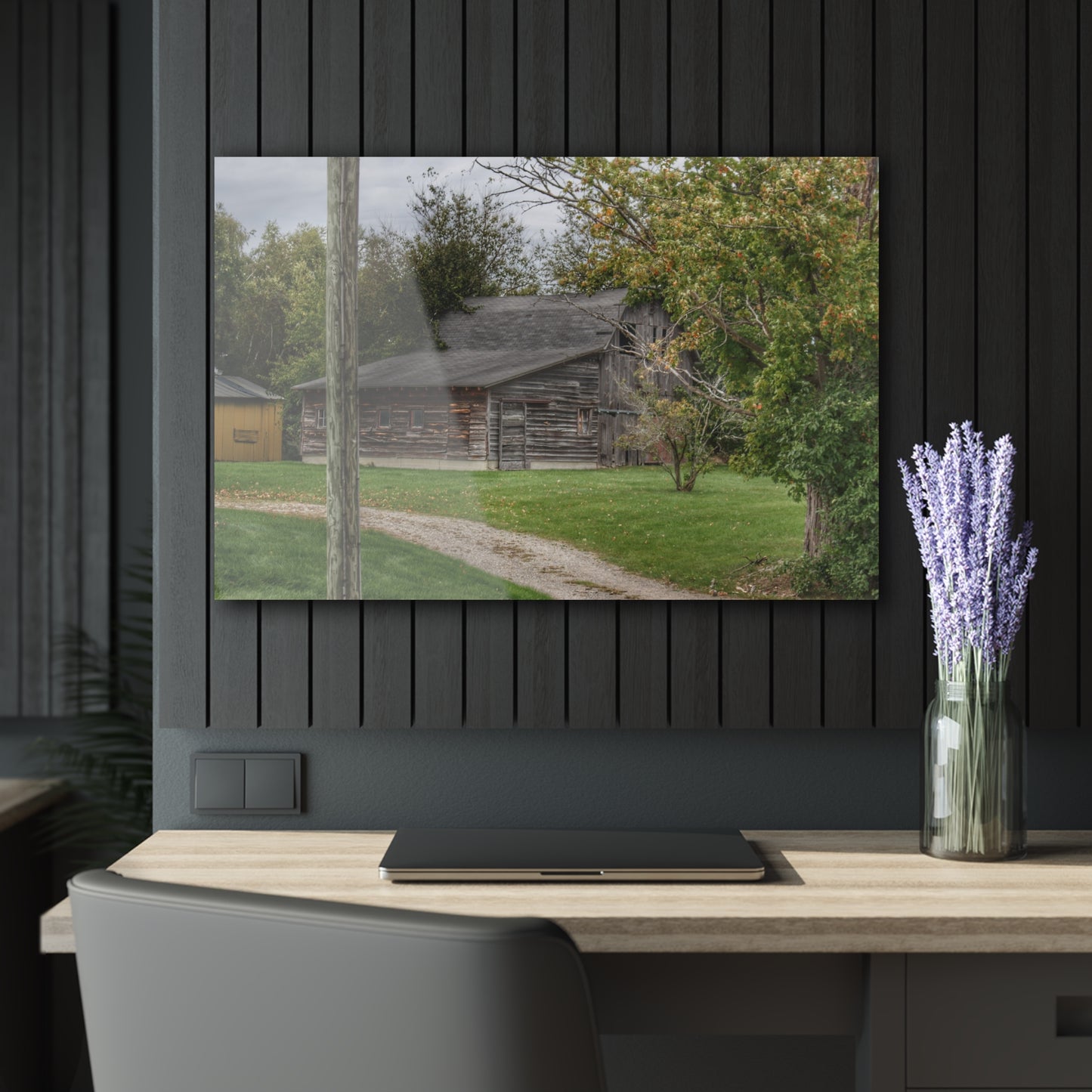 U R There Photography Hayes Road Hidden II Rustic Farmhouse Acrylic Wall Print