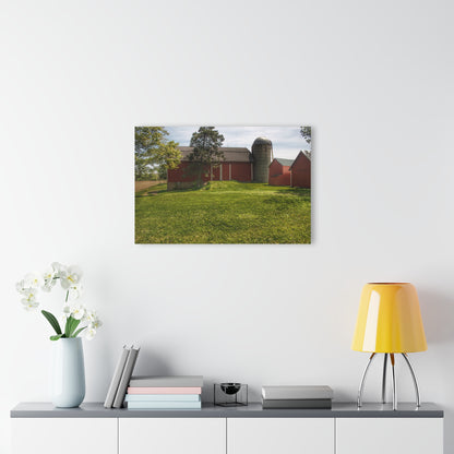 U R There Photography Maple Leaf Road Red Rustic Farmhouse Acrylic Wall Print