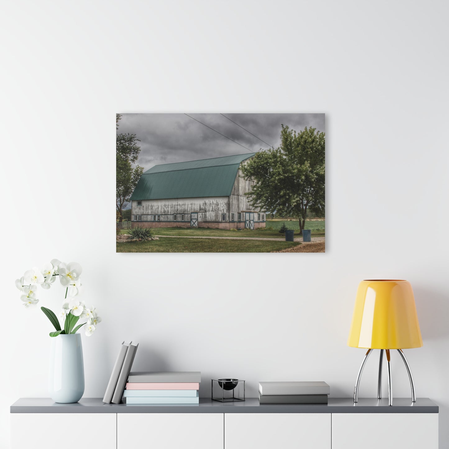 Barn Boutique Modern Farmhouse Acrylic Wall Print| Bristol Road White II