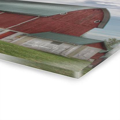 U R There Photography Elmwood Road Red I Rustic Farmhouse Acrylic Wall Print