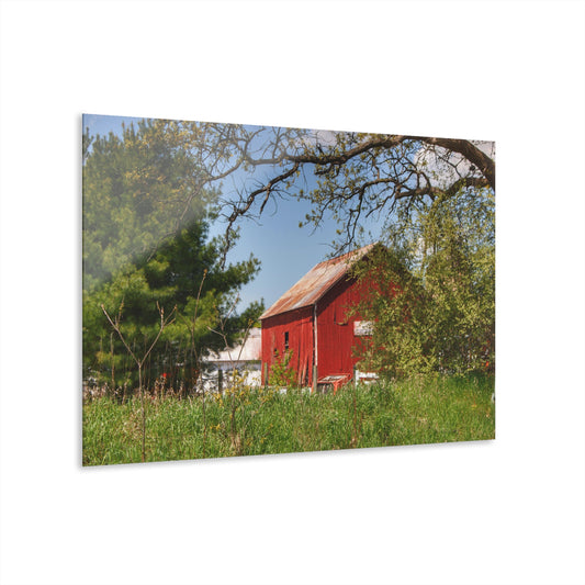 U R There Photography Bronson Lake Road Barn at the Bend Rustic Farmhouse Acrylic Wall Print