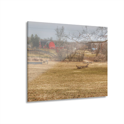 U R There Photography Beyond the Trees on Rock Valley Road Rustic Farmhouse Acrylic Wall Print