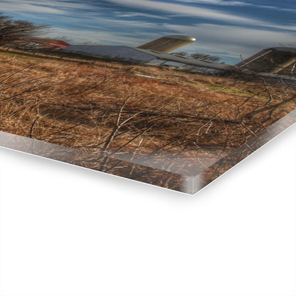 U R There Photography Newark Road White II Rustic Farmhouse Acrylic Wall Print