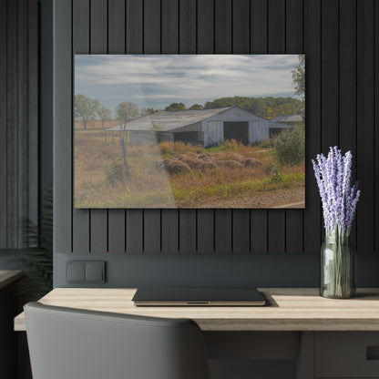 U R There Photography Hurds Corner Road Grey Shack Rustic Farmhouse Acrylic Wall Print