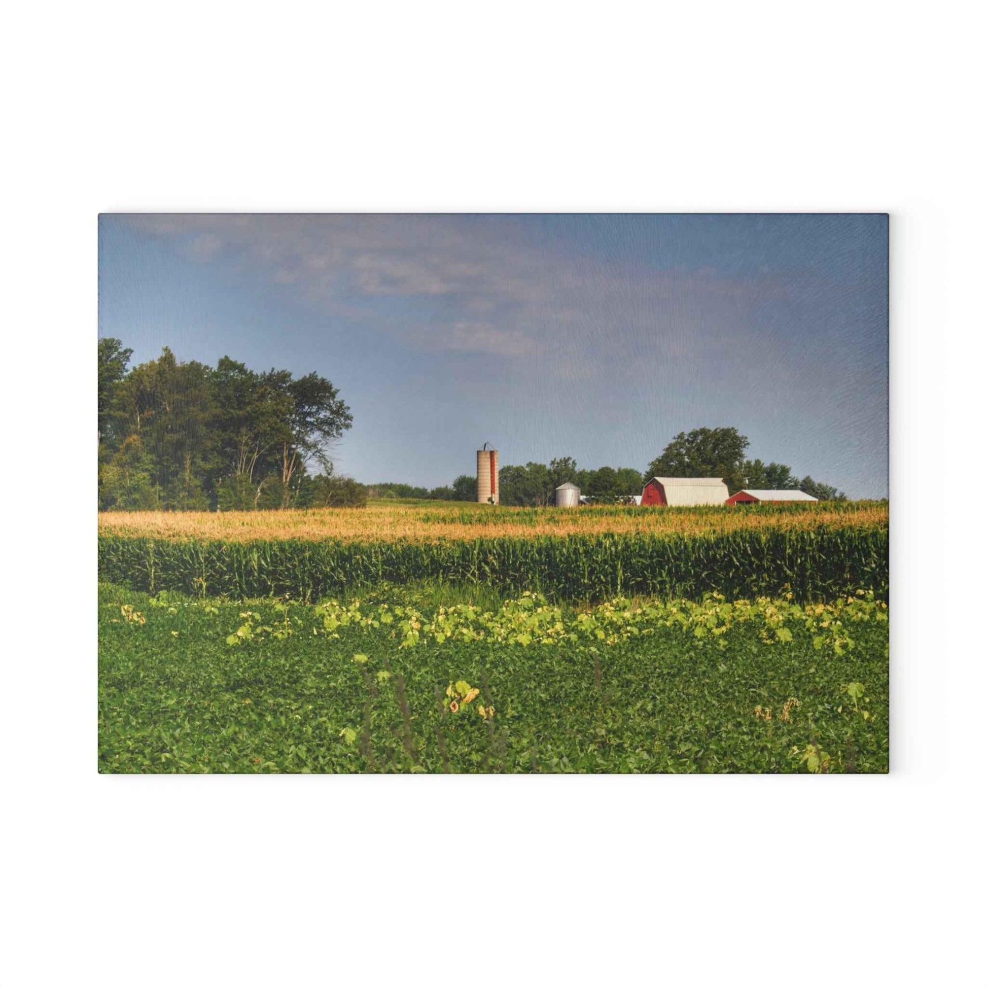 Rustic Farmhouse Cutting Board| Across the Field in Clifford