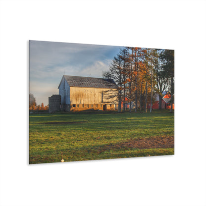 U R There Photography Peck Road White Rustic Farmhouse Acrylic Wall Print