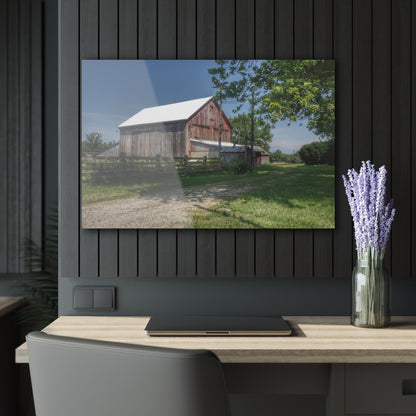 U R There Photography Castle Road Cow Barn II Rustic Farmhouse Acrylic Wall Print