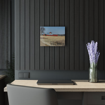 U R There Photography Romeo Plank Road Reds II Rustic Farmhouse Acrylic Wall Print