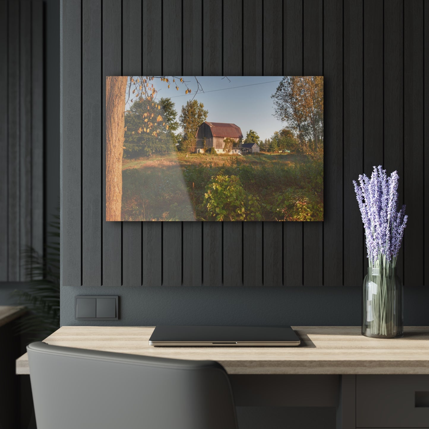 U R There Photography Swaffer Road Little Grey Rustic Farmhouse Acrylic Wall Print