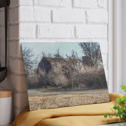 U R There Photography Weyer Road Hidden Rustic Farmhouse Tempered-Glass Cutting Board