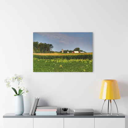 Rustic Farmhouse Wall Print Featuring Across the Field in Clifford