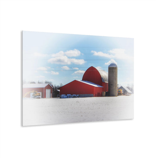 U R There Photography Barnes Road Reds Rustic Farmhouse Acrylic Wall Print