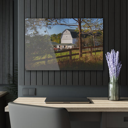 U R There Photography Oakwood Road White I Rustic Farmhouse Acrylic Wall Print