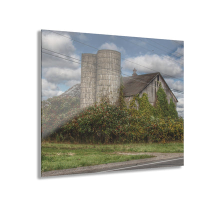 U R There Photography Metamora M-24 Grey II Rustic Farmhouse Acrylic Wall Print