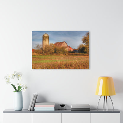 U R There Photography Cade Road Red and Silo Rustic Farmhouse Acrylic Wall Print