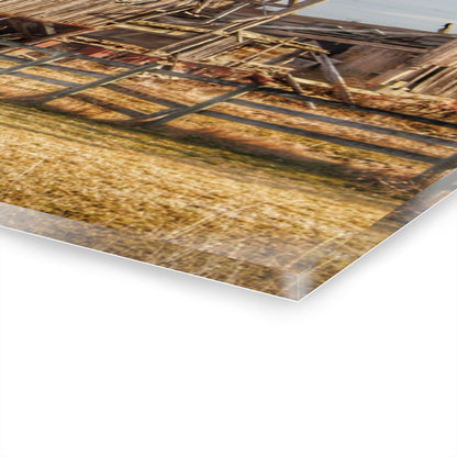 U R There Photography Irish Road Old Red Rustic Farmhouse Acrylic Wall Print