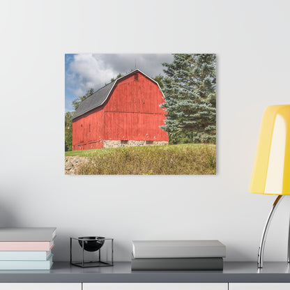 U R There Photography Oxford Baldwin Red Rustic Farmhouse Acrylic Wall Print