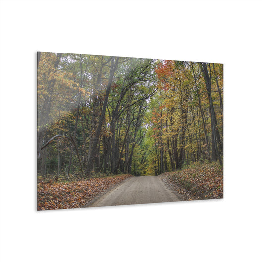U R There Photography Country Roads in Dryden III Rustic Farmhouse Acrylic Wall Print