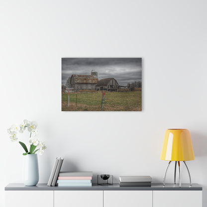 U R There Photography Dodge Road Grey II Rustic Farmhouse Acrylic Wall Print