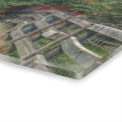 U R There Photography Modern Red I Rustic Farmhouse Acrylic Wall Print