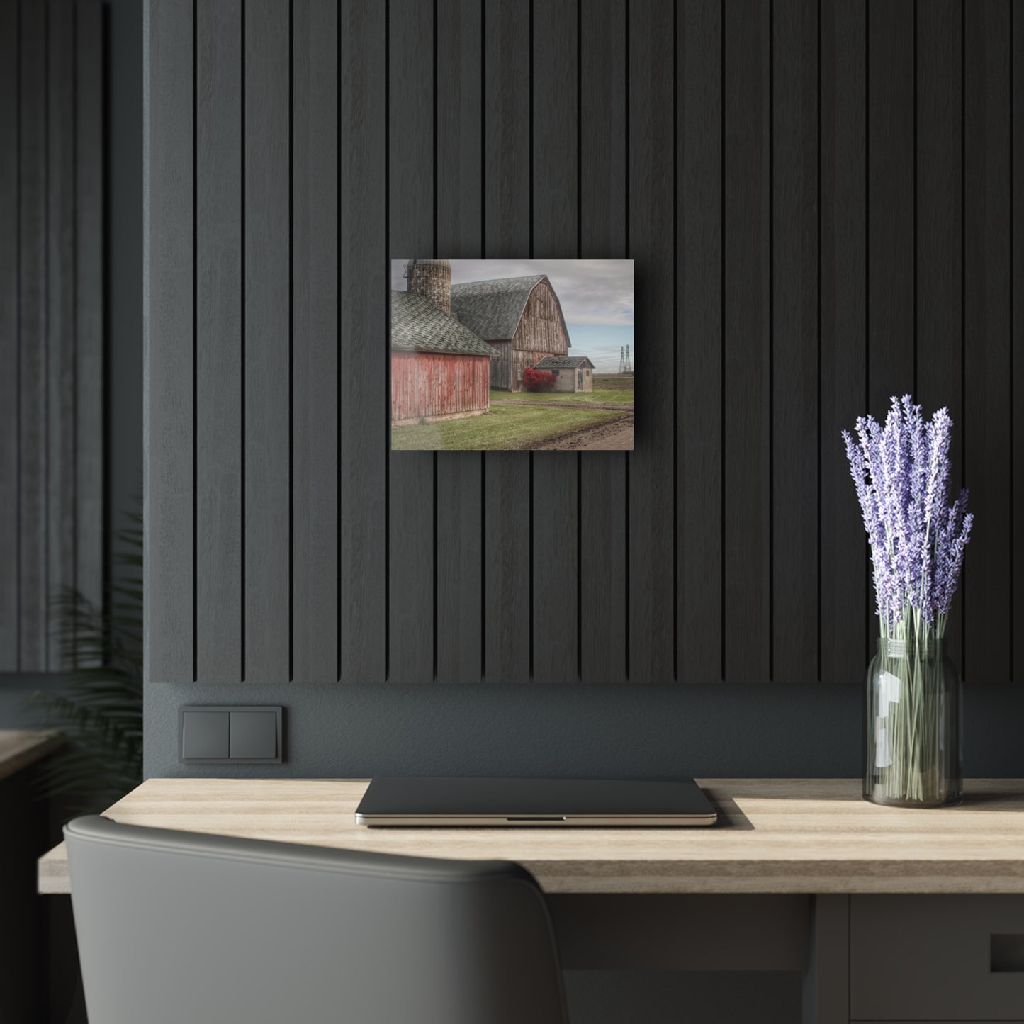 U R There Photography Roedel Roadside Reds III Rustic Farmhouse Acrylic Wall Print