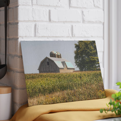 U R There Photography Beyond the September Corn on Swaffer Rustic Farmhouse Tempered-Glass Cutting Board