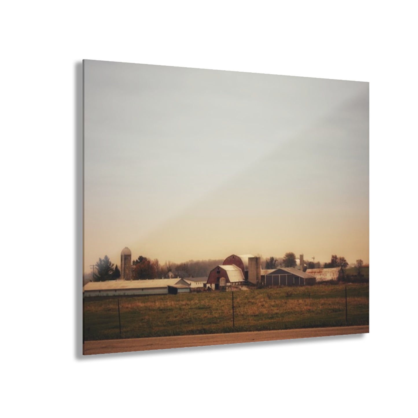 U R There Photography Marlette Road Farm II Rustic Farmhouse Acrylic Wall Print