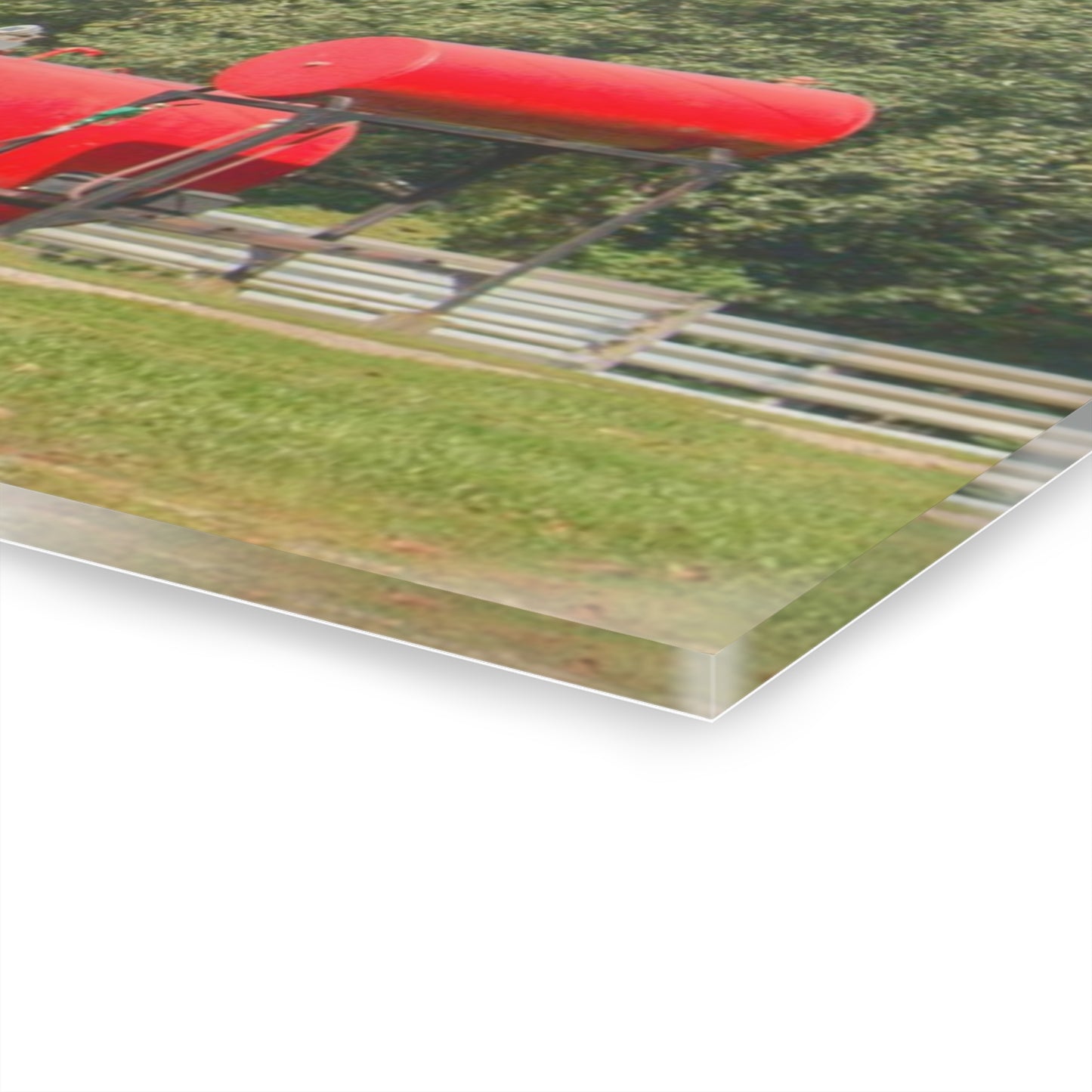 U R There Photography Kingston Road Grey Rustic Farmhouse Acrylic Wall Print