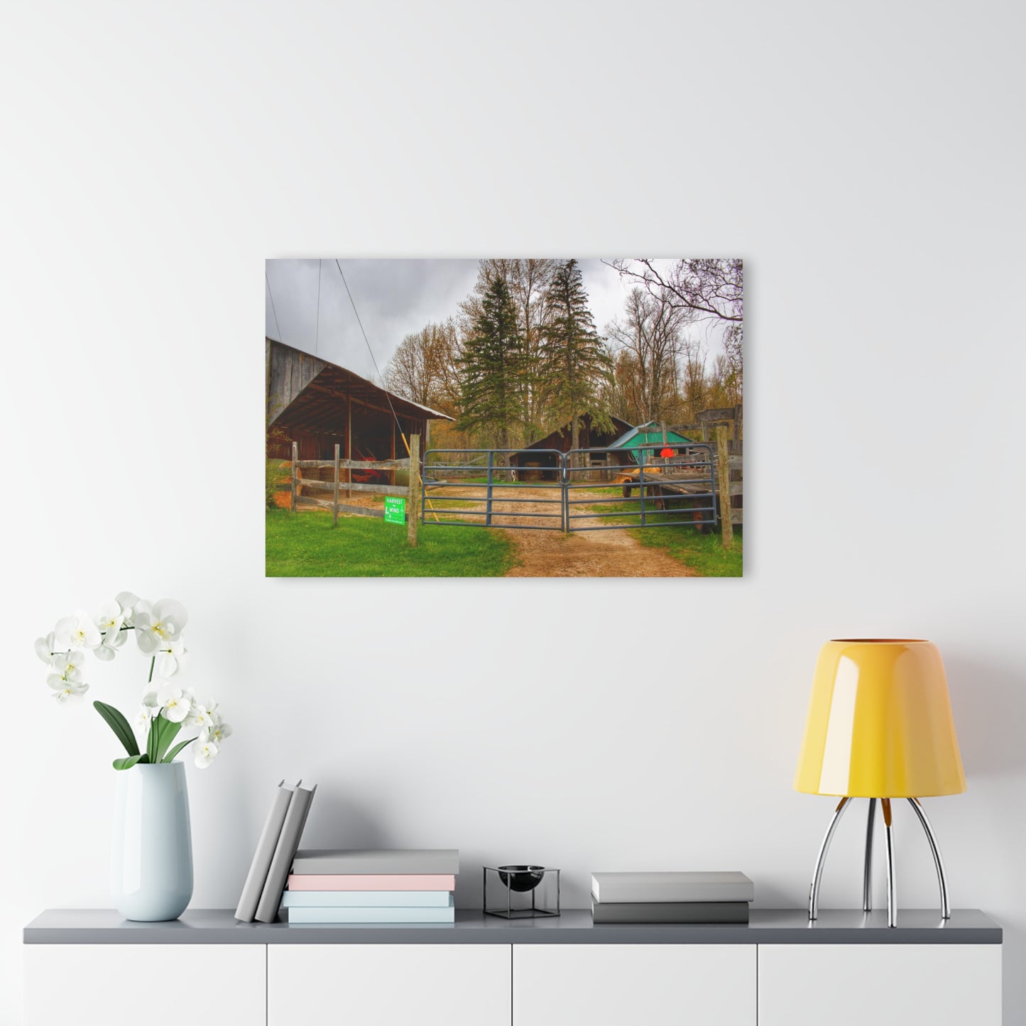 U R There Photography Castle Roadside Greys Rustic Farmhouse Acrylic Wall Print