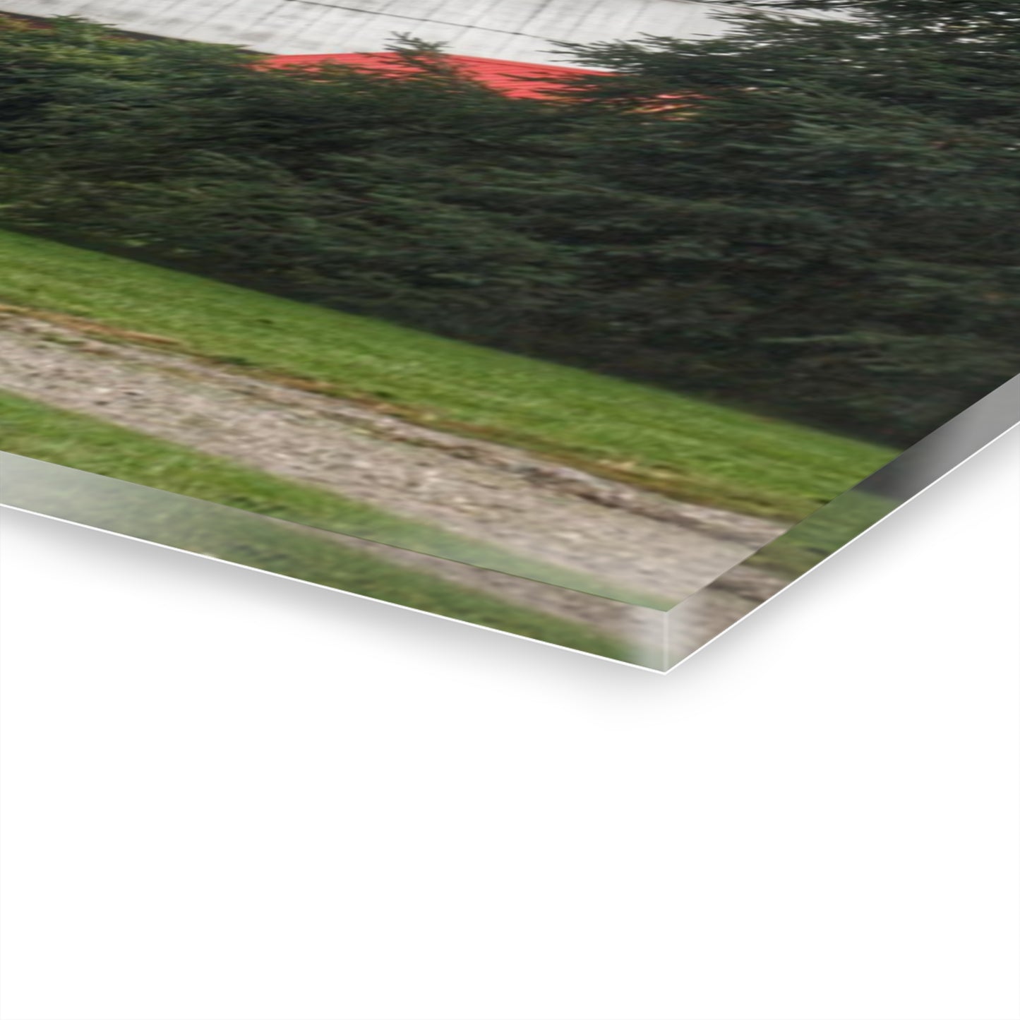 U R There Photography Bronson Lake Hidden Red II Rustic Farmhouse Acrylic Wall Print