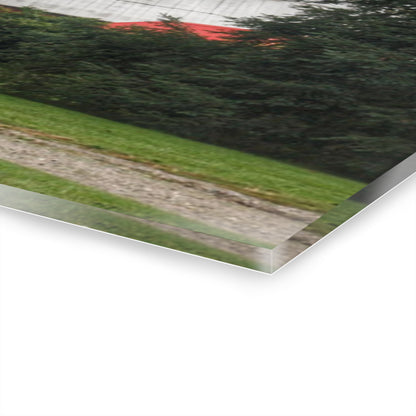 U R There Photography Bronson Lake Hidden Red II Rustic Farmhouse Acrylic Wall Print